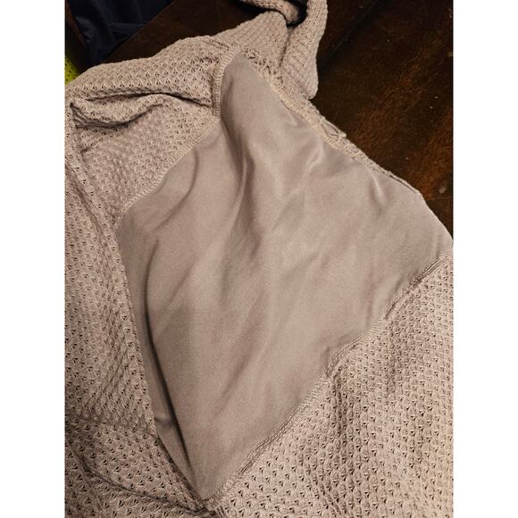 Indigo Soul Waffle Knit Long Sleeve Top Cream with Lace Detail Size 2X - Picture 11 of 11